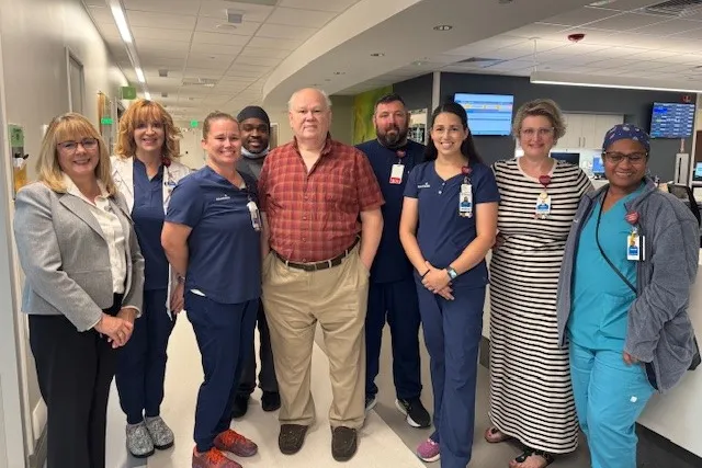 AdventHealth Clermont ER Team with their patient