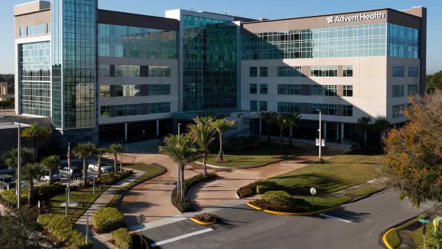 The front view of AdventHealth Kissimmee