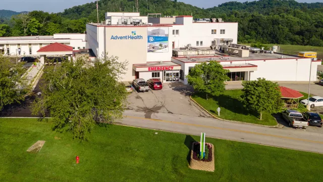 A front view of AdventHealth Manchester
