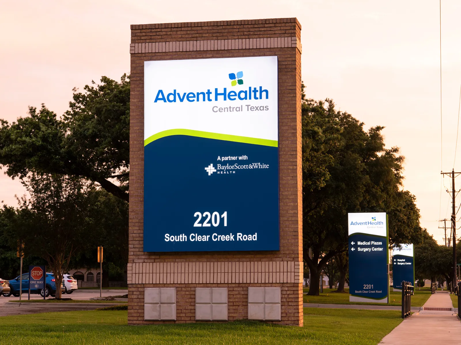 AdventHealth Central Texas Street Sign