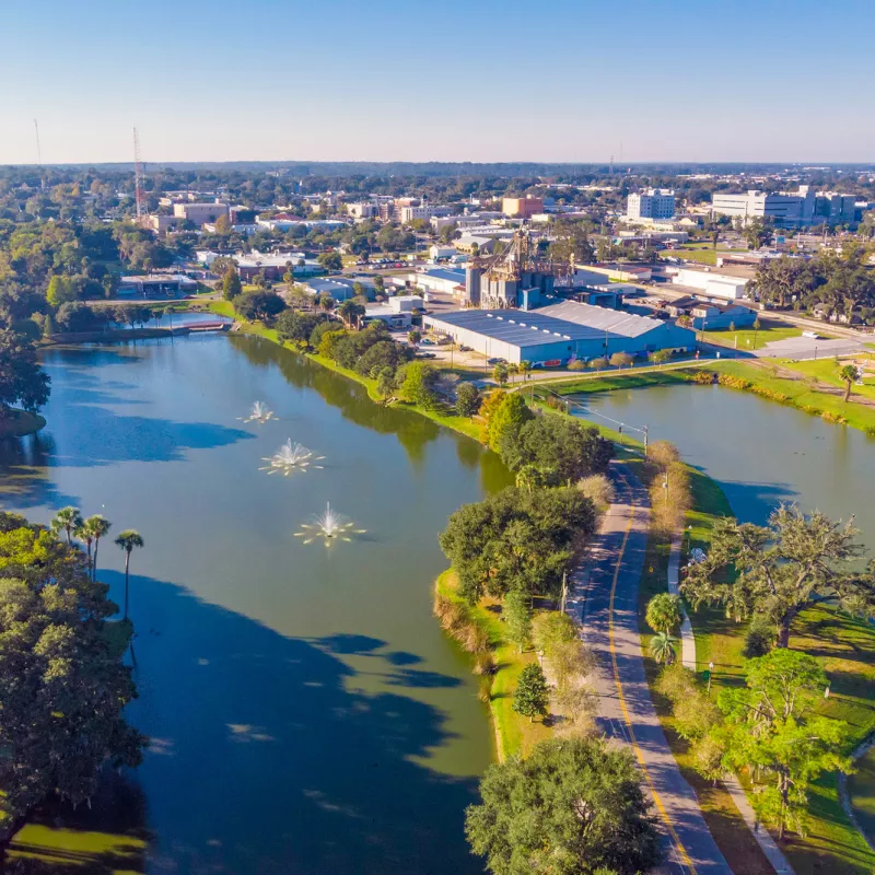 An Aerial View of Downtown Ocala