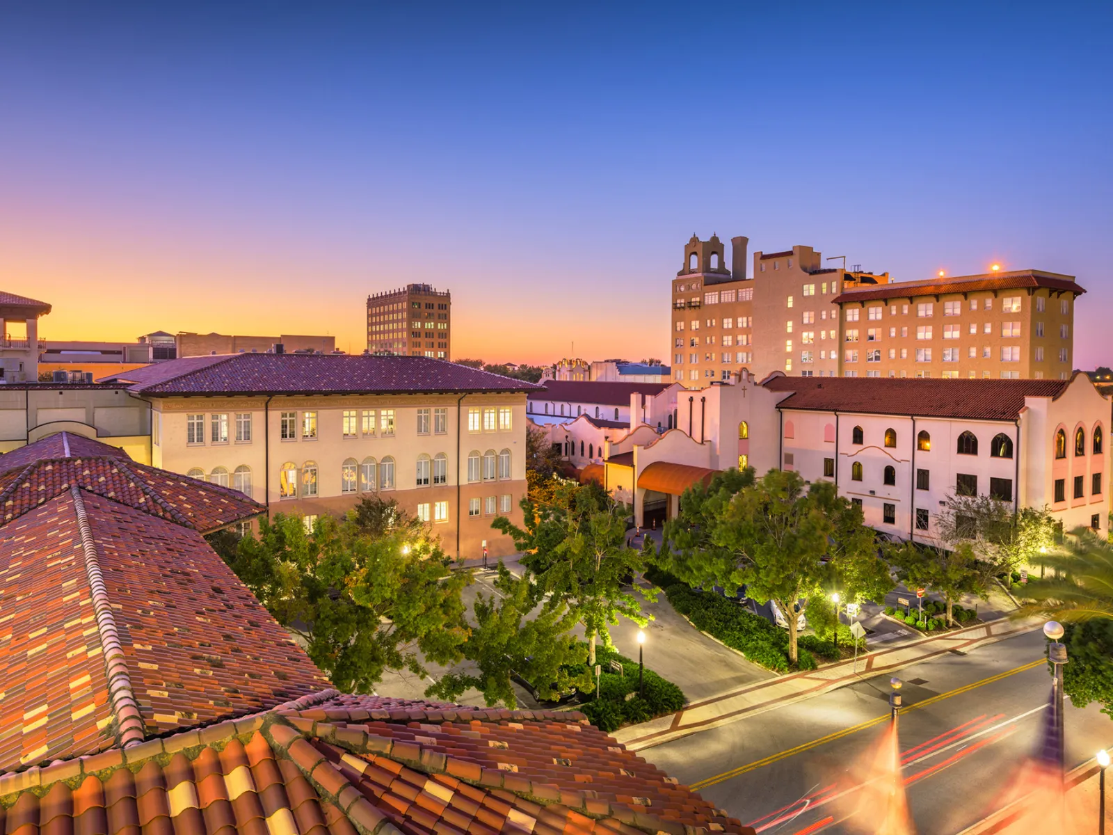 Rooftops in Lakeland, Florida