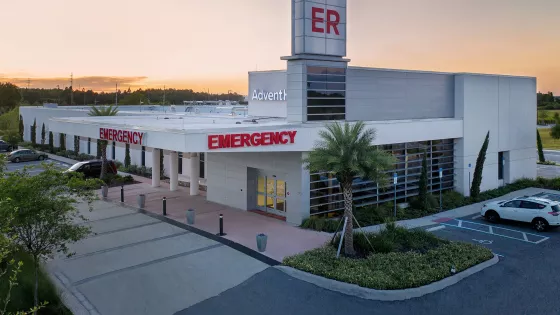A front view of AdventHealth Central Pasco