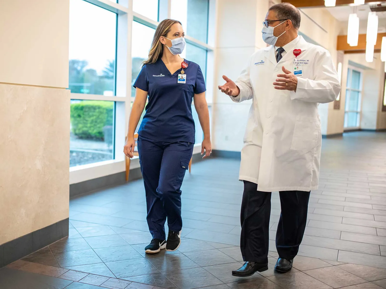 AdventHealth doctor and nurse having a conversation