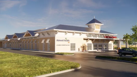 Rendering of AdventHealth ER at FLAMINGO CROSSINGS Town Center
