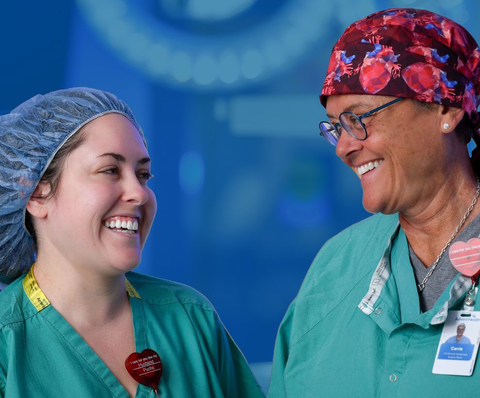 Close up of a smiling female clinical professional