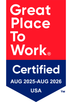 Great Place to Work Certified AUG 2024-AUG 2025 USA