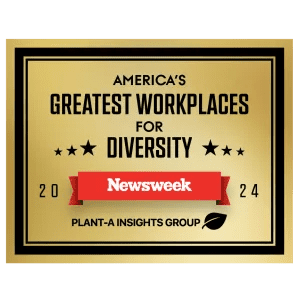 Newsweek America’s Greatest Workplaces for Diversity badge, 2024
